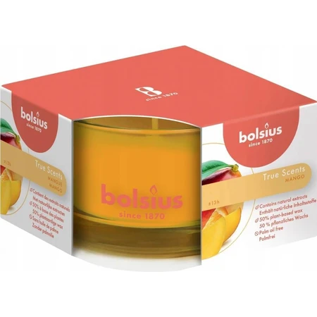 Ароматична свічка Bolsius Aromatic 2.0 Glass Mango 1×1 шт, розмір 80 х 50 мм: ціни та характеристики