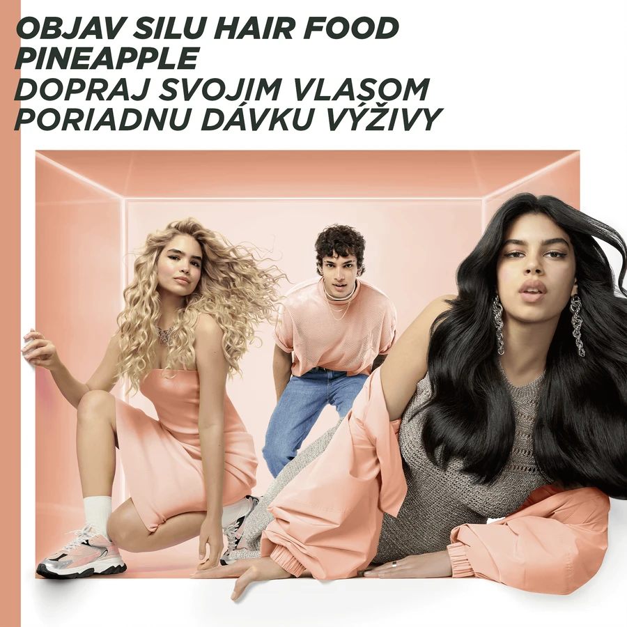 Garnier Fructis Hair Food Ананасовый осветляющий бальзам для длинных волос, 350 мл: цены и характеристики