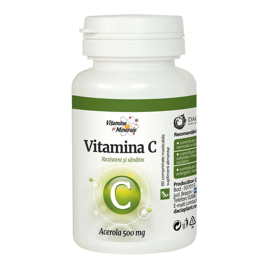 C Natural с ацеролой, 60 таблеток, Завод Дачия: цены и характеристики