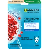 Garnier Skin Naturals увлажняющая и подтягивающая текстильная маска с экстрактом граната, 28 г