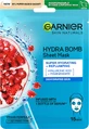 Garnier Skin Naturals увлажняющая и подтягивающая текстильная маска с экстрактом граната, 28 г