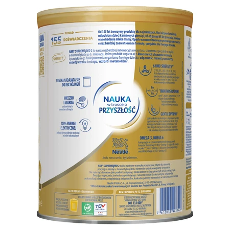 Nestle NAN Supremepro 2 HMO, дополнительное молоко для детей старше 6 месяцев, 4 x 800 г.: цены и характеристики