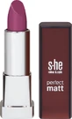 She color&amp;style She color&amp;style Ruj perfect matt 333/425, 5 г