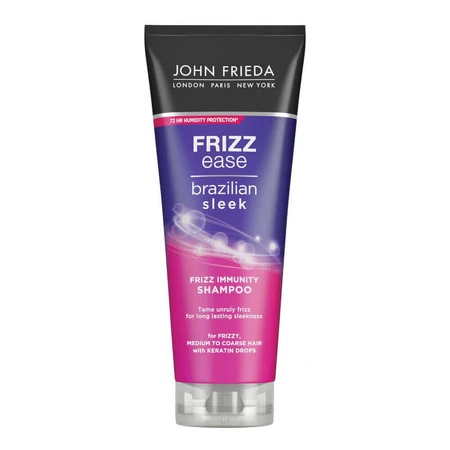 Шампунь для розгладження волосся Frizz Ease Brazilian Sleek Frizz Ease Brazilian Sleek Шампунь для розгладження волосся Frizz Ease, 250 мл, John Frieda: ціни та характеристики