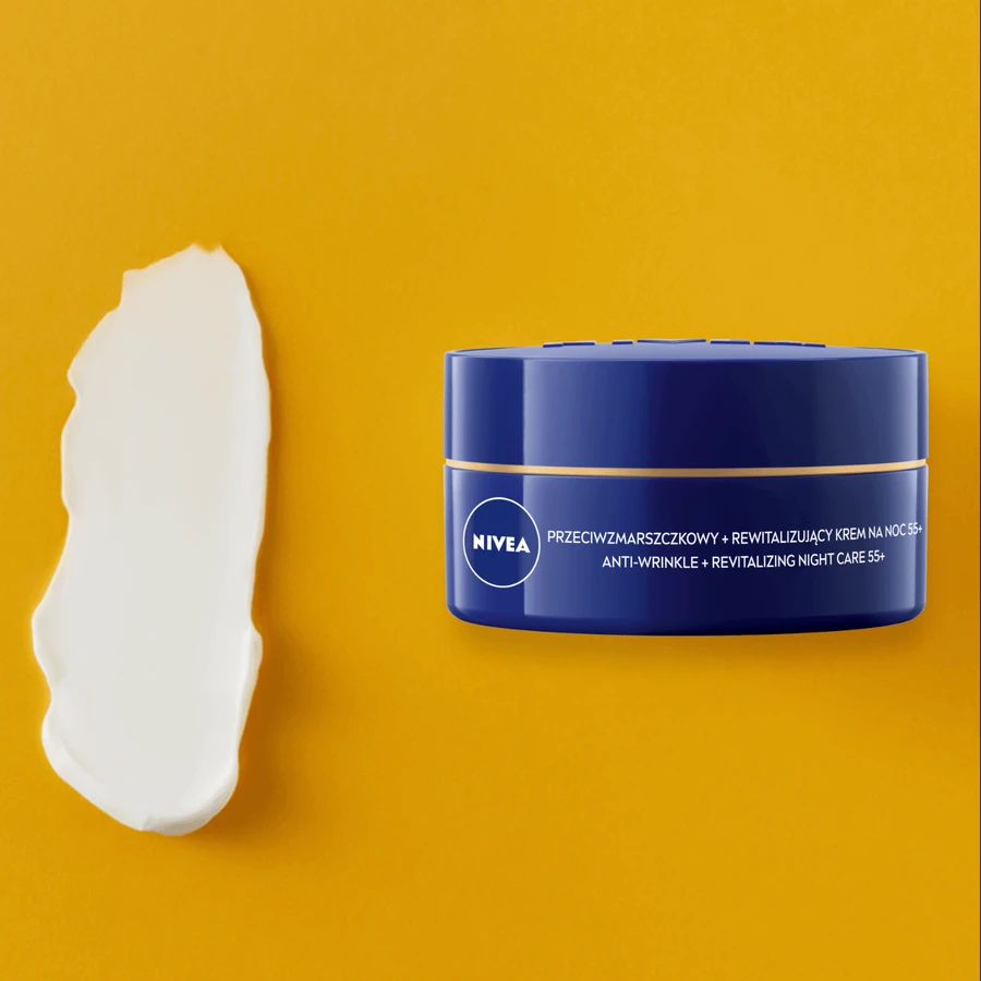 Нічний крем Nivea проти зморшок + відновлюючий нічний крем 55+, 50 мл: ціни та характеристики