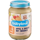 Яблуко Babylove, банан з хлібним пржитом 6+ ECO, 190 г