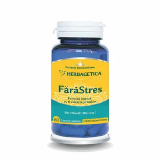 Stress Free, 60 вегетаріанських капсул, Herbagetica