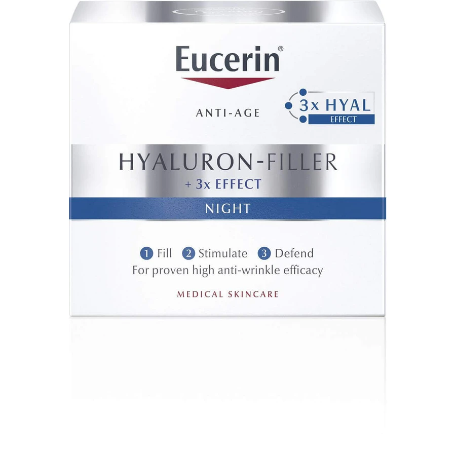 Eucerin HYALURON-FILLER intensive plumping anti-wrinkle cream 50 ml: цены и характеристики