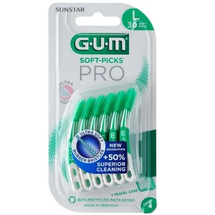 Міжзубні щітки GUM Ultra Soft Picks PRO, L, 30 штук, Sunstar Gum