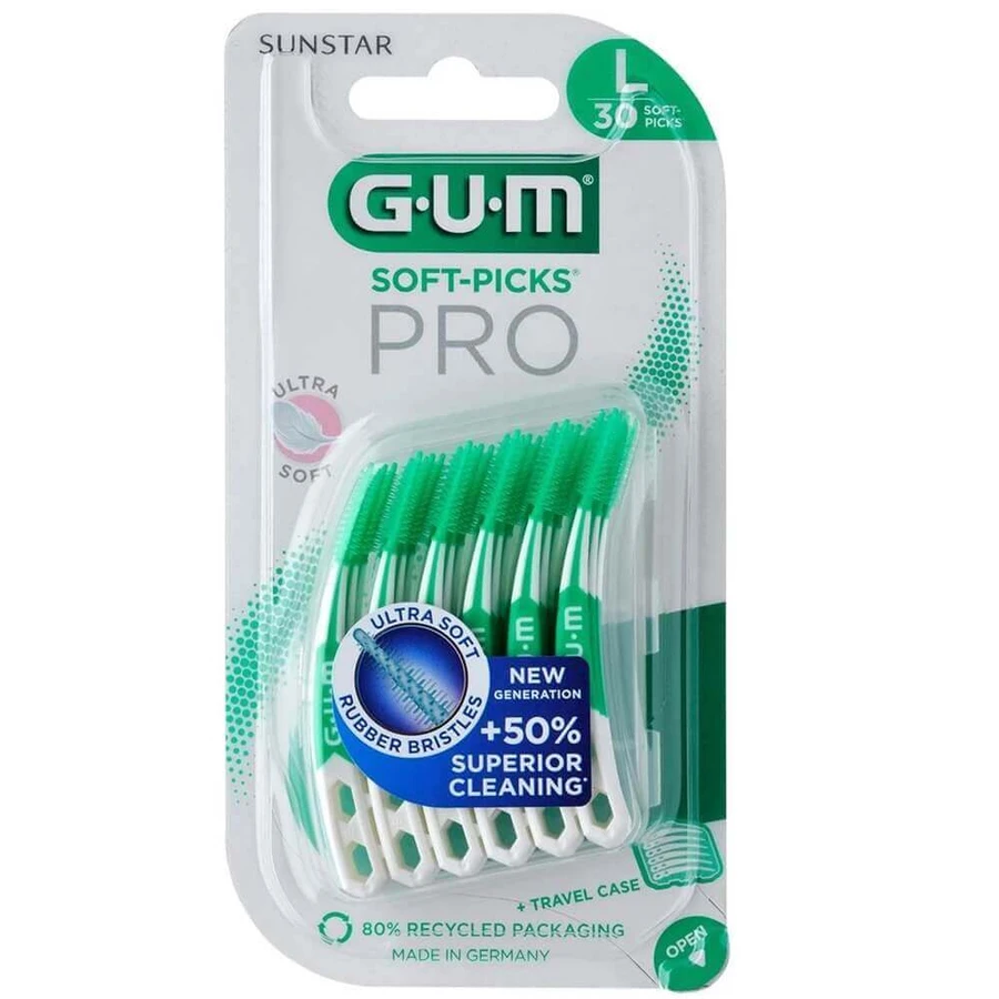 Міжзубні щітки GUM Ultra Soft Picks PRO, L, 30 штук, Sunstar Gum: ціни та характеристики