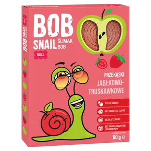 Bob Snail Roll Фруктовая закуска, яблоко, клубника, 60 г