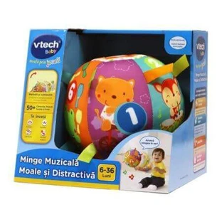 М'який та веселий музичний м'яч, 6-36 місяців, Vtech Learn Through Play
