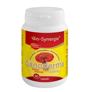 Еліксир молодості Ganoderma 400 мг, 60 капсул, Bio Synergie