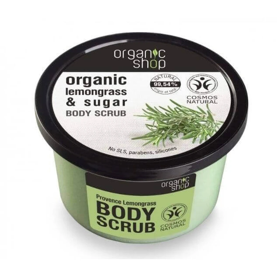 Скраб для тіла з лимонної трави Organic Shop 250 мл: ціни та характеристики