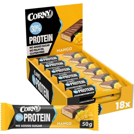 Протеиновый батончик Corny Protein 30% манго 50 г: цены и характеристики