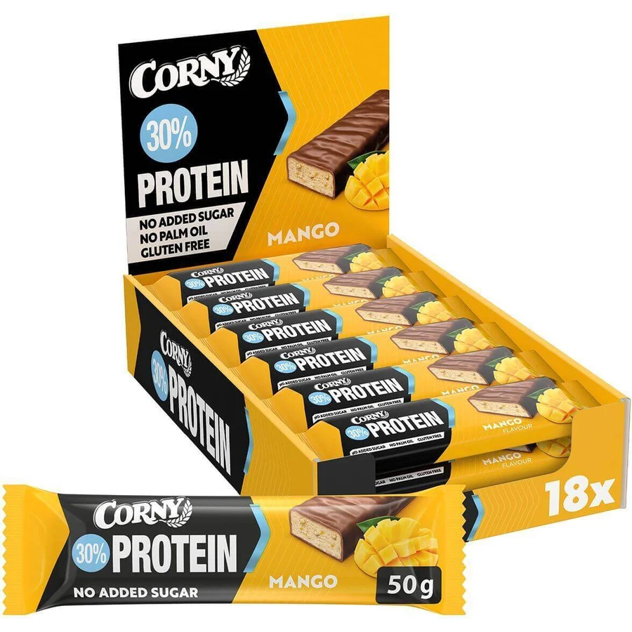 Протеиновый батончик Corny Protein 30% манго 50 г: цены и характеристики
