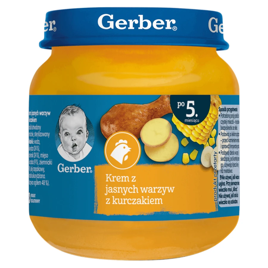 Пюре мясо-овощное Gerber с курицей, после 5 месяцев, 125 г: ціни та характеристики