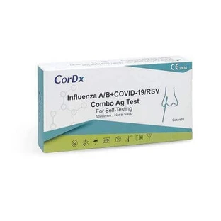Набор для экспресс-тестирования CorDX Influenza A/B+COVID-19/RSV Combo Ag, 1 шт.