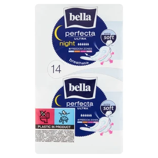 Bella Perfecta Ultra, гігієнічні серветки Extra Soft з крильцями, наддовгі, нічні, 14 шт.