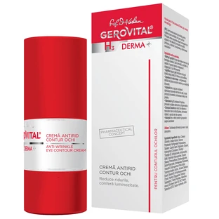 Контурний крем для шкіри навколо очей Farmec Gerovital H3 Derma+, 15 мл