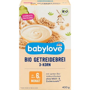 Babylove Каша 3 злака 6+, 400 г