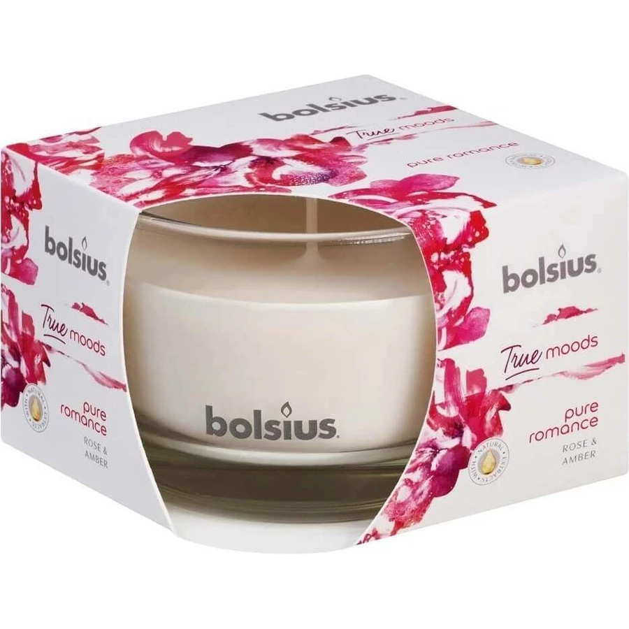 Bolsius Aromatic 2.0 Glass 90x63mm Pure romance, ароматическая свеча 1×1 шт, ароматическая свеча: цены и характеристики