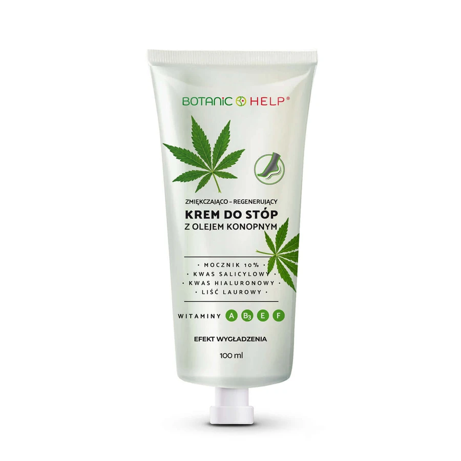 Botanic Help, смягчающий и восстанавливающий крем для ног с конопляным маслом, 100 мл: цены и характеристики