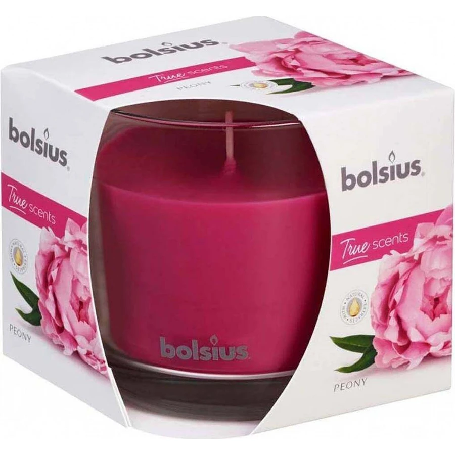 Bolsius Aromatic 2.0 Glass 95x95mm Peony, ароматическая свеча 1×1 шт, ароматическая свеча: цены и характеристики