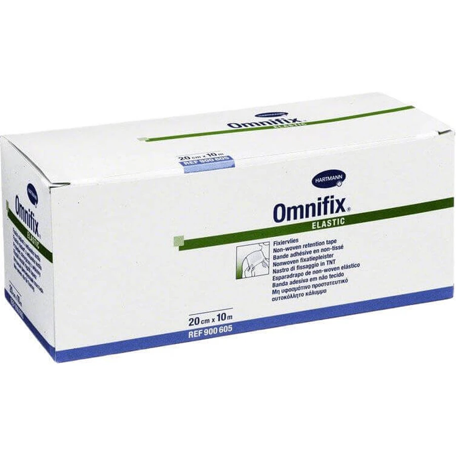 Еластичний гіпоалергенний нетканий фіксований пластир Hartmann Omnifix 20 см х 10 м: ціни та характеристики
