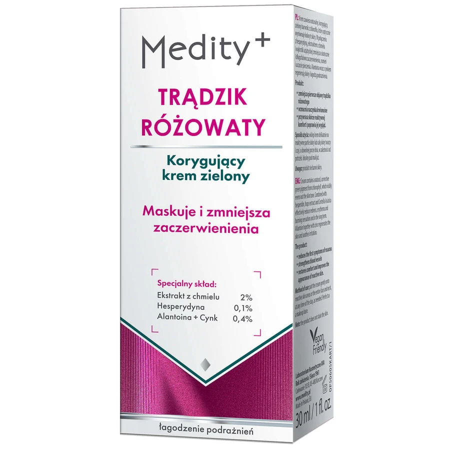 Крем для лица AVA Medity+ корректирующий, зеленый, при розацеа, 30 мл: ціни та характеристики