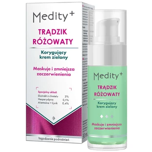 Крем для лица AVA Medity+ корректирующий, зеленый, при розацеа, 30 мл