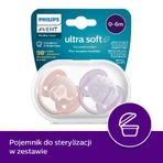 Пустышка Avent Ultra Soft SCF091/09, силиконовая, симметричная, унисекс, 0-6 месяцев, 2 шт.: цены и характеристики