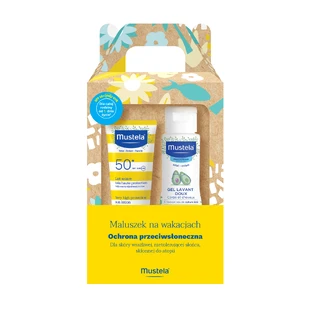 Mustela Baby on Holiday, Сонцезахисний лосьйон 40 мл + набір Gentle el 100 мл