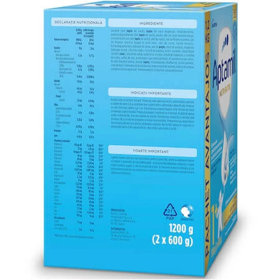 Молочная смесь Aptamil® NUTRI-BIOTIK, +1 год, 1200 г, Aptamil: цены и характеристики