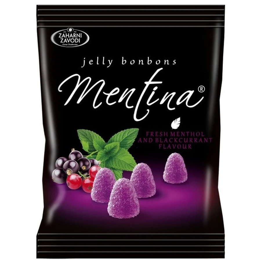 Желейные конфеты Mentina со вкусом мяты и черной смородины, 80 г: цены и характеристики