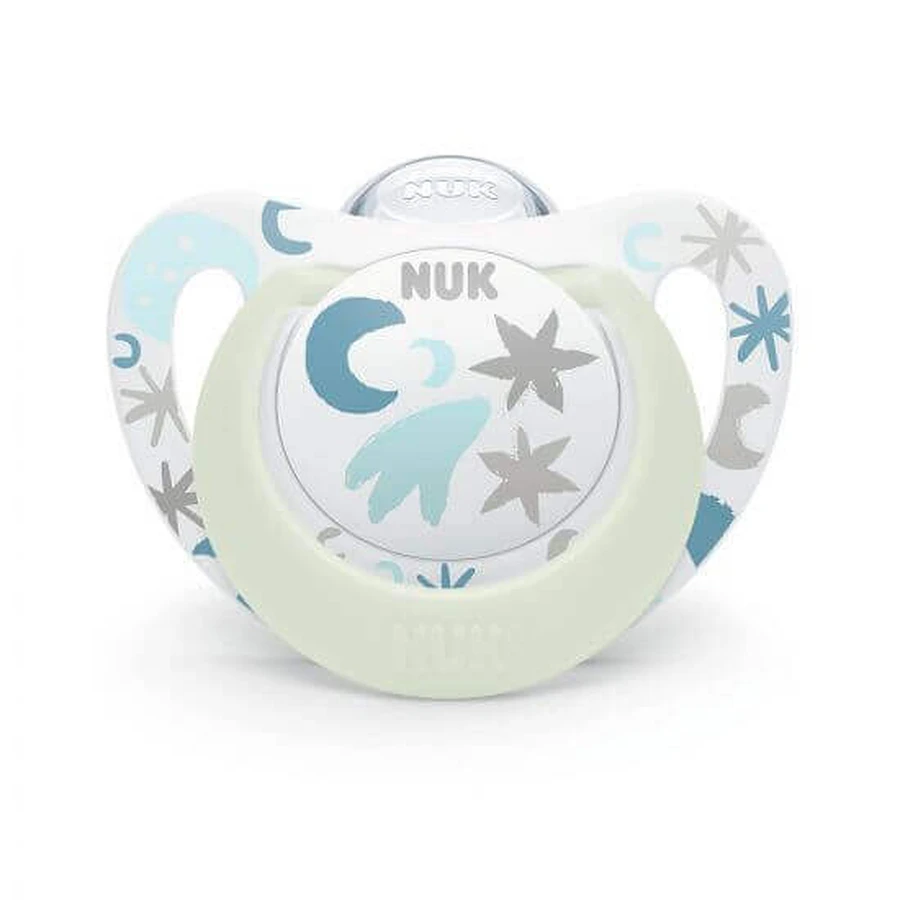 Пустушка силіконова M1 Star Night, 1 штука, 0-6 місяців, Nuk: ціни та характеристики