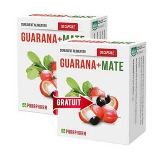 Гуарана + Мате, 30 + 30 капсул, Парафарм