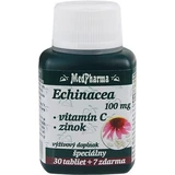 MedPharma ЕХІНАЦЕЯ 100МГ, ВІТАМІН С, ЦИНК 1×37 таблеток, дієтична добавка