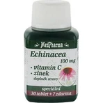 MedPharma ЕХІНАЦЕЯ 100МГ, ВІТАМІН С, ЦИНК 1×37 таблеток, дієтична добавка: ціни та характеристики