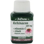 MedPharma ЕХІНАЦЕЯ 100МГ, ВІТАМІН С, ЦИНК 1×37 таблеток, дієтична добавка: ціни та характеристики
