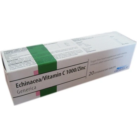 MedPharma ЕХІНАЦЕЯ 100МГ, ВІТАМІН С, ЦИНК 1×37 таблеток, дієтична добавка: ціни та характеристики