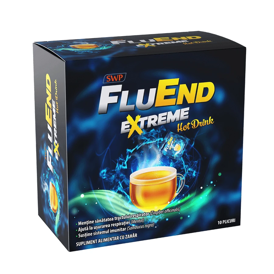 Горячий напиток Fluend Extreme, 10 пакетиков, Sun Wave Pharma: цены и характеристики