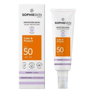 Крем для чувствительной и атопичной кожи с SPF 50 Calm & Protect, 50 мл, Sophieskin