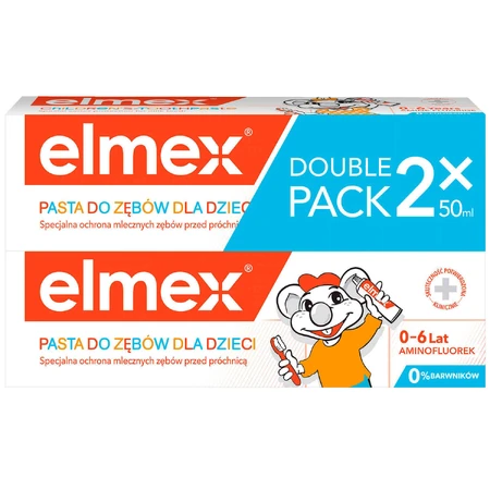 Elmex, зубная паста для детей, 0-6 лет, 2 x 50 мл: цены и характеристики