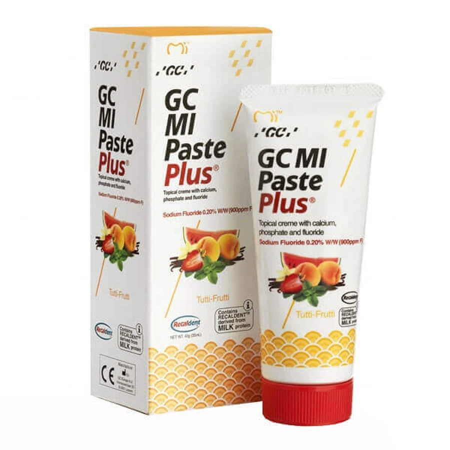 GC MI Paste Plus, паста для местного применения, со вкусом тутти-фрутти, 35 мл: цены и характеристики