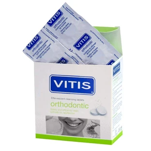 Vitis Orthodontic, таблетки для чистки ортодонтических аппаратов, 32 штуки
