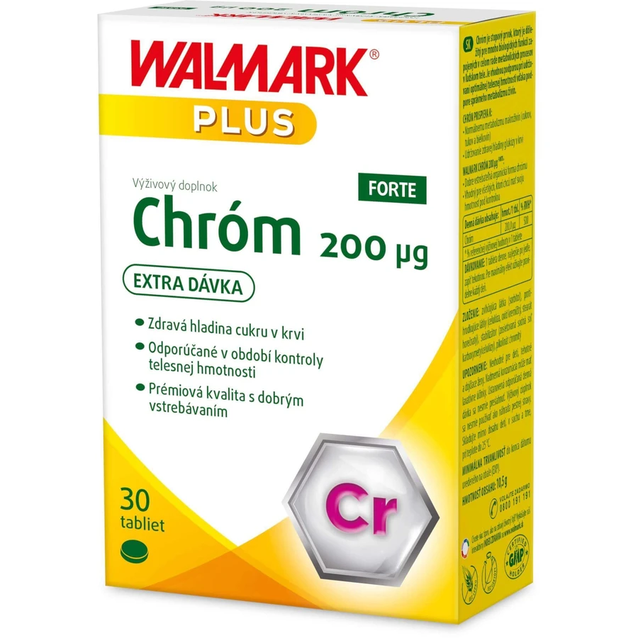 Walmark Chromium Forte 200µg 30 таблеток: цены и характеристики