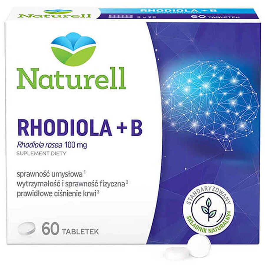 Naturell Родіола + B, 60 таблеток: ціни та характеристики
