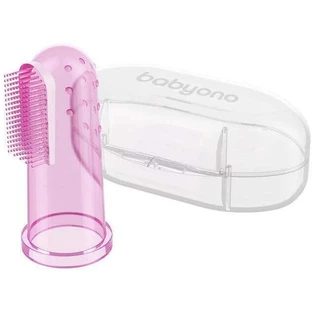 BabyOno Toothbrush пальчиковая зубная щетка с футляром инструкция