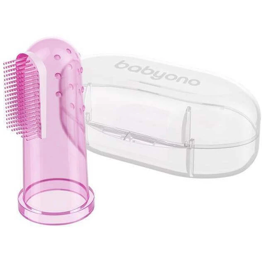 BabyOno Toothbrush пальчиковая зубная щетка с футляром инструкция: цены и характеристики